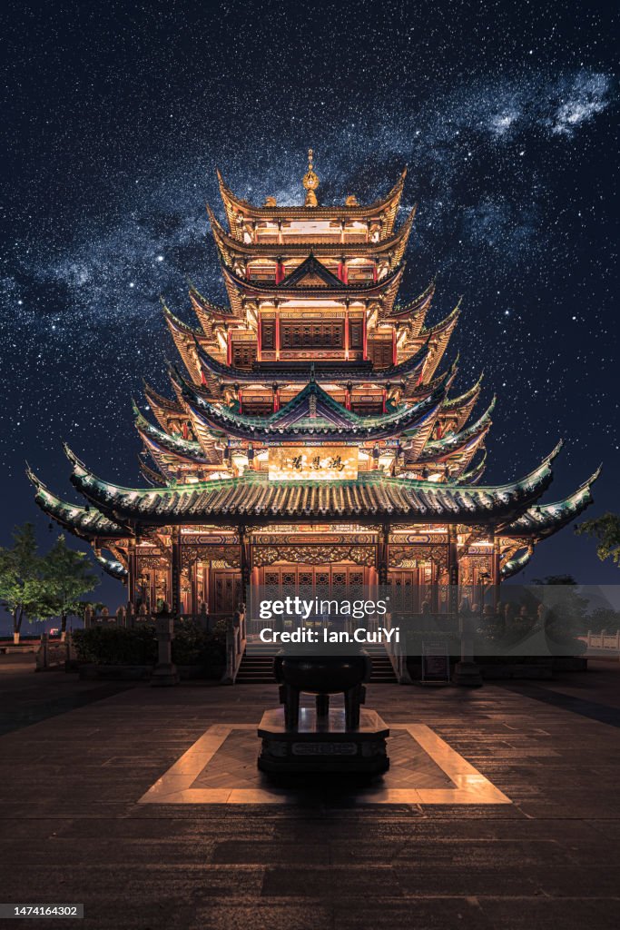Hong'en Temple, Chongqing, China (Dusk)