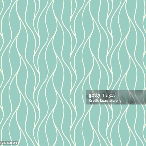 hand drawn organic growth vine / root / hair - seamless vector pattern - organic stock illustrations