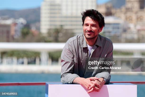 Andres Velencoso attends the 'Nacho' photocall during the 26th Malaga Film Festival at the Muelle 1 on March 17, 2023 in Malaga, Spain.