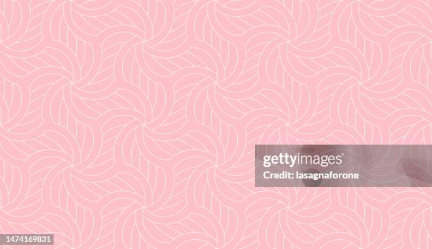 seamless geometric vector pattern - blush background stock illustrations