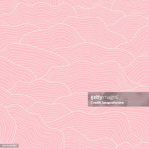 seamless abstract mushroom gills vector pattern - toadstool stock illustrations