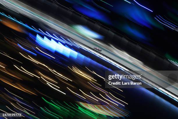 Pierre Gasly of France driving the Alpine F1 A523 Renault on track during practice ahead of the F1 Grand Prix of Saudi Arabia at Jeddah Corniche...