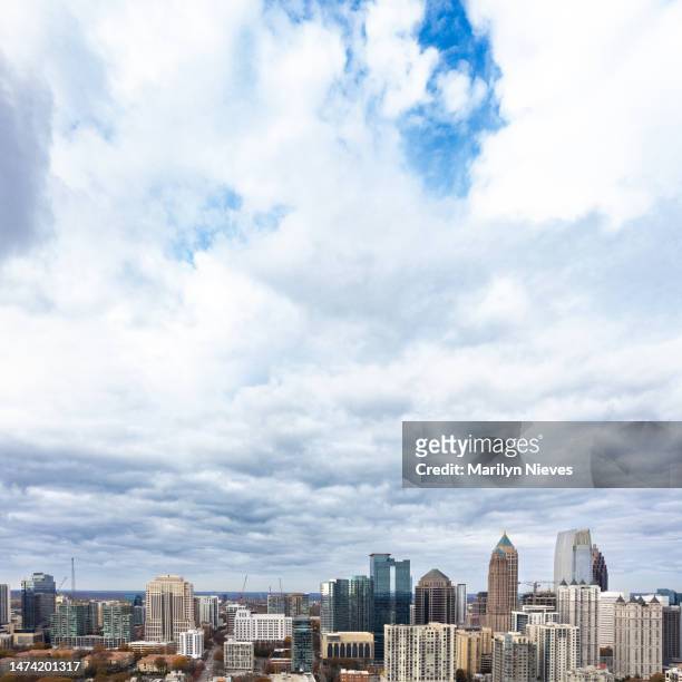 clouds over atlanta city skyline - "marilyn nieves" stock pictures, royalty-free photos & images