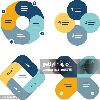 Multi Step Flow Visual Multistep Process Infographic Set High-Res Vector Graphic - Getty Images