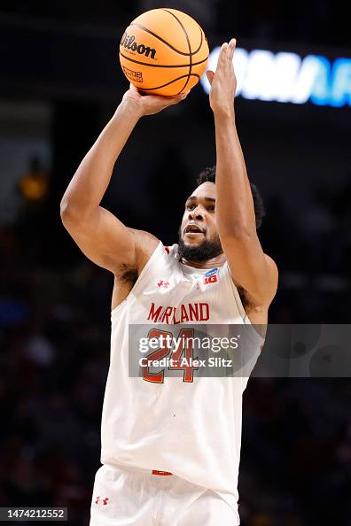 Donta Donta Scott of the Maryland Terrapins shoots over the West Virginia ...