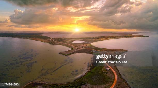 long point south australia - coorong national park stock pictures, royalty-free photos & images