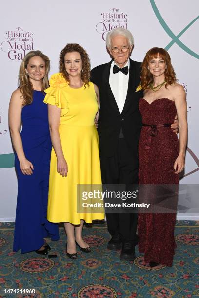 Elizabeth de Montrichard, Mary Lynch Witkowski, Honoree Peter Lynch and Annie Lukowski attend the Historic New England Medal Gala at Fairmont Copley...