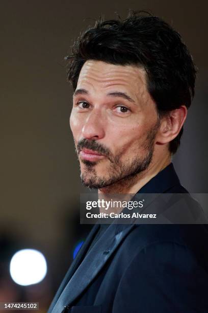 Andres Velencoso attends the 'Malaga Talent Award - La Opinion de Malaga' during the 26th Malaga Film Festival at the Cervantes Theater on March 17,...