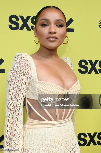 Jaylen Barron attends the premiere of "Blindspotting" season 2 screening during the 2023 SXSW conference and festival at the Paramount Theatre on...