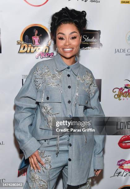 Blac Chyna attends the Alexis Skyy and Blac Chyna Cover Reveal on March 17, 2023 in Atlanta, Georgia.