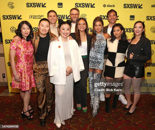 Cherry Chevapravatdumrong, Sabrina Wu, Josh Fagan, Sherry Cola, Seth Rogen, Adele Lim, Ashley Park, James Weaver, Stephanie Hsu, and Teresa Hsiao...