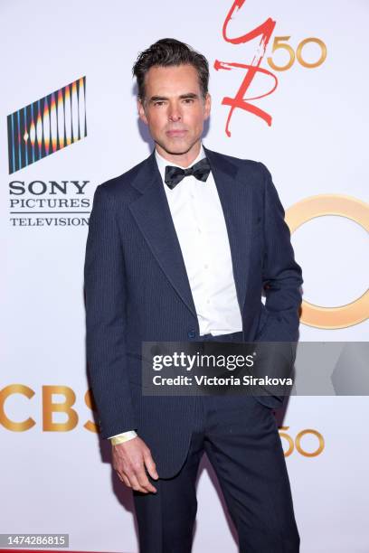 Jason Thompson attends Red carpet event for the 50th Anniversary of Daytime’s Drama "The Young and The Restless" at Vibiana on March 17, 2023 in Los...