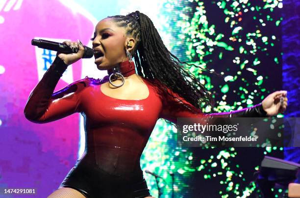 Chloe performs at the Rolling Stone Future of Music showcase during the 2023 SXSW conference and festival at ACL Live at the Moody Theatre on March...