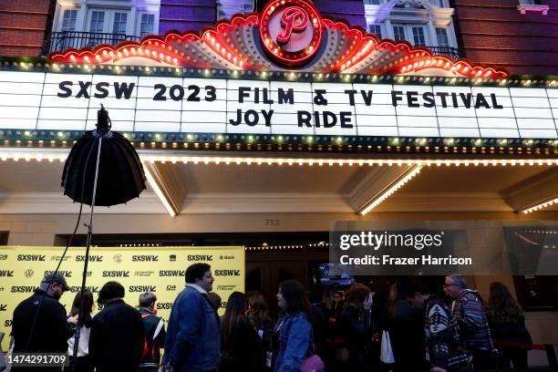 The Paramount Threatre "Joy Ride" world premiere during the 2023 SXSW Conference and Festivals at The Paramount Theater on March 17, 2023 in Austin,...