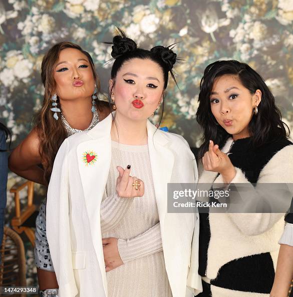 Ashley Park, Sherry Cola, and Stephanie Hsu attend the "Joy Ride