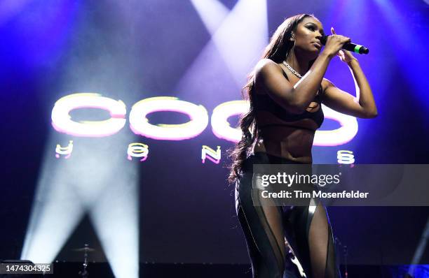 Coco Jones performs at the Rolling Stone Future of Music showcase during the 2023 SXSW conference and festival at ACL Live at the Moody Theatre on...