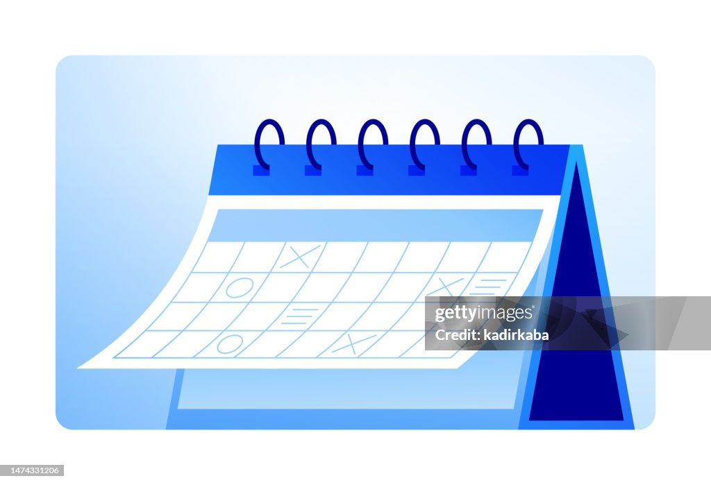 Calendar Schedule Vector Vector Illustration Of Schedule Or Calendar Concept Design High-Res ...