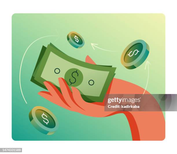 vector illustration of investment design concept. - toned image stock illustrations