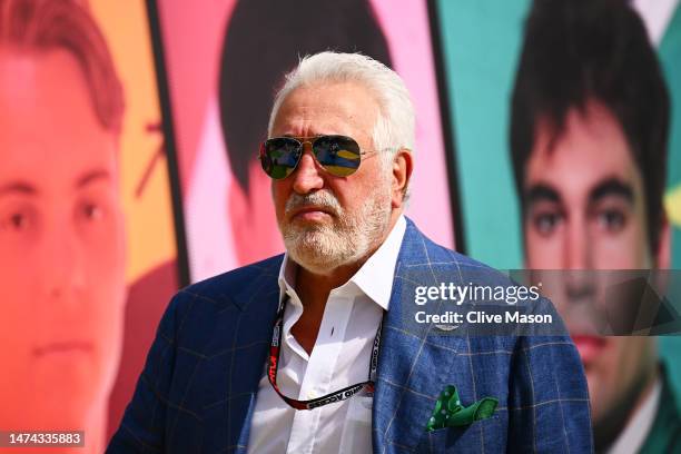 Owner of Aston Martin F1 Team Lawrence Stroll walks in the Paddock prior to final practice ahead of the F1 Grand Prix of Saudi Arabia at Jeddah...