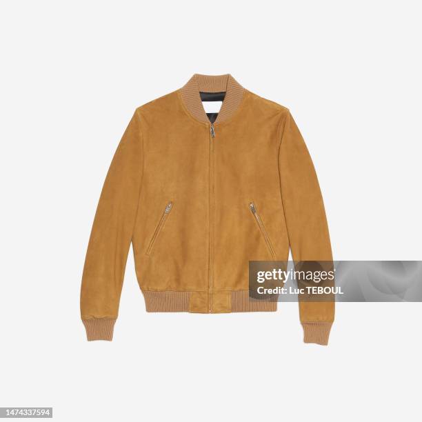 men's suede jacket - jacket stock pictures, royalty-free photos & images