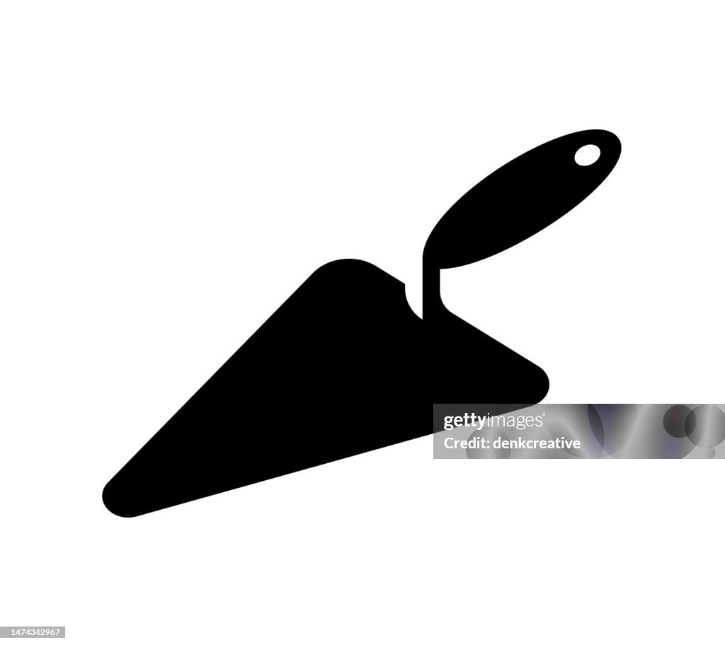 Inset Mono Color Icon for Plastering Tool