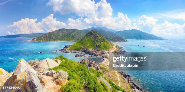pointe de parata, ajaccio - córcega del sur fotografías e imágenes de stock