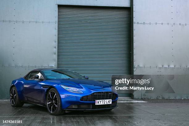 January 8: The Aston Martin DB11 Volante seen at Bicester Heritage at their monthly car show named the Sunday Scramble. All types of cars are on...