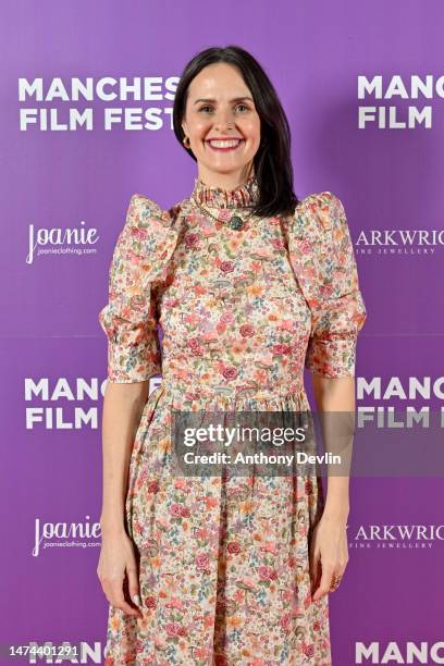 Leanne Best attends the "Bolan's Shoes" Premiere at ODEON Manchester Great Northern on March 18, 2023 in Manchester, England.