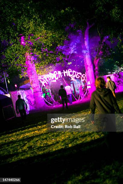 Atmosphere on day one of Blissfields Festival on June 29, 2012 in Winchester, England.