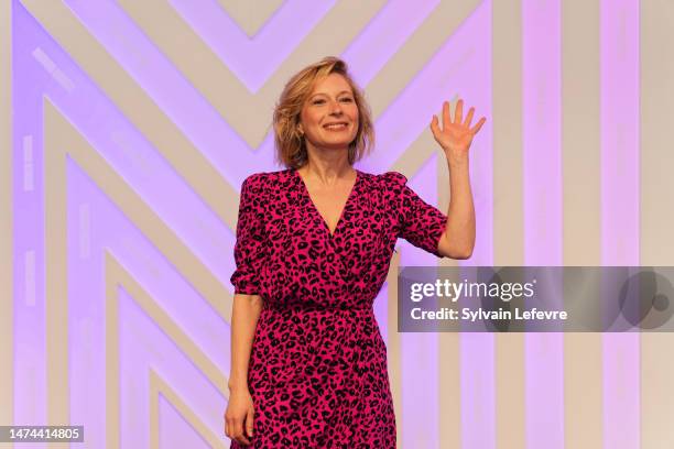 Ophelia Kolb attends the Series Mania Festival - day two on March 18, 2023 in Lille, France.