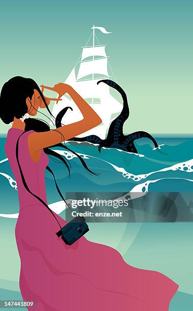 nice view - looking through fingers stock illustrations