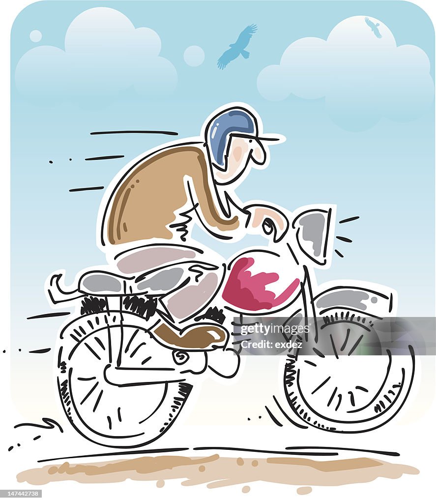 Funny Motor Biker High-Res Vector Graphic - Getty Images