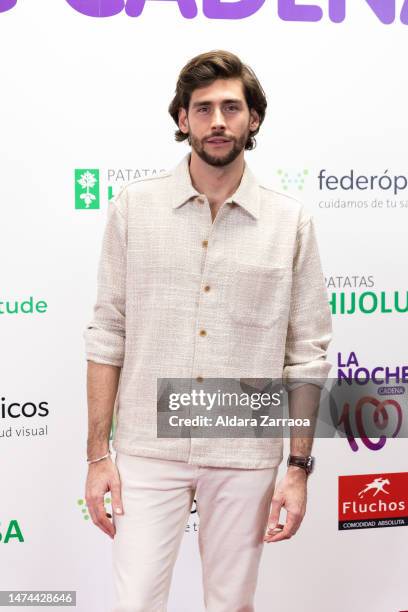 Alvaro Soler attends the "La Noche De Cadena 100" charity concert photocall at WiZink Center on March 18, 2023 in Madrid, Spain.