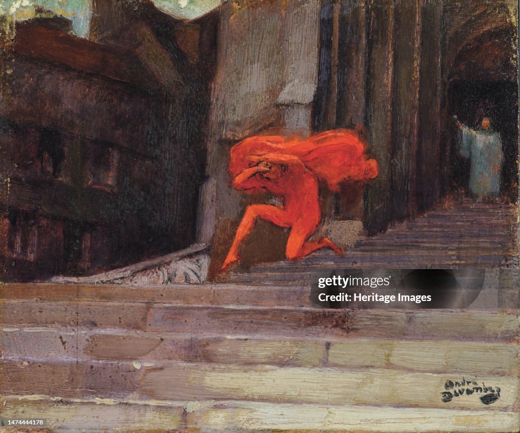 Leau Bénite Ou Le Diable Chassé Dune Église (Holy Water Or The Devil Chased Out Of Church) Creator: Devambez