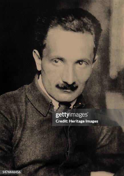 Portrait of Martin Heidegger , circa 1927. Private Collection. Creator: Anonymous.