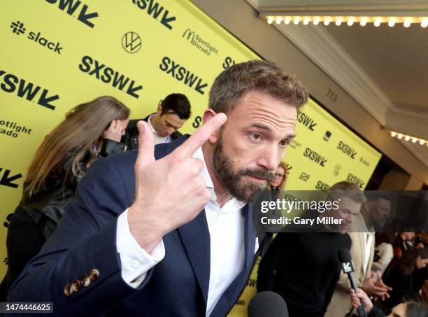 Ben Affleck attends the world premiere of "Air" at the Paramount Theatre during the 2023 SXSW Conference And Festival on March 18, 2023 in Austin,...