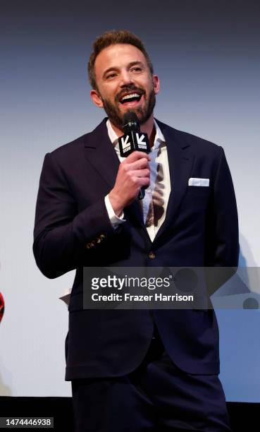 Ben Affleck, introduces the "AIR" world premiere during the 2023 SXSW Conference and Festivals at The Paramount Theater on March 18, 2023 in Austin,...