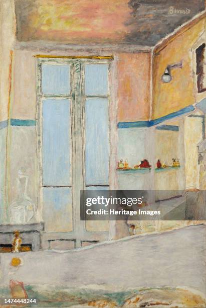 In the bathroom , c. 1940. Private Collection. Creator: Bonnard, Pierre .