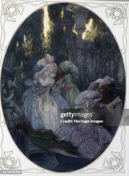 Scene from the play 'Cosi Fan Tutte ', by W. A. Mozart from 1790, . Creator: Lefler Heinrich .