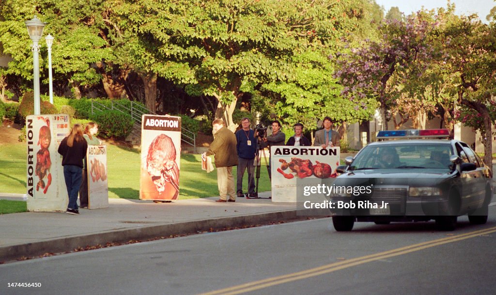 Pro Life Supporters Outside Beverly Hills (CA) High School