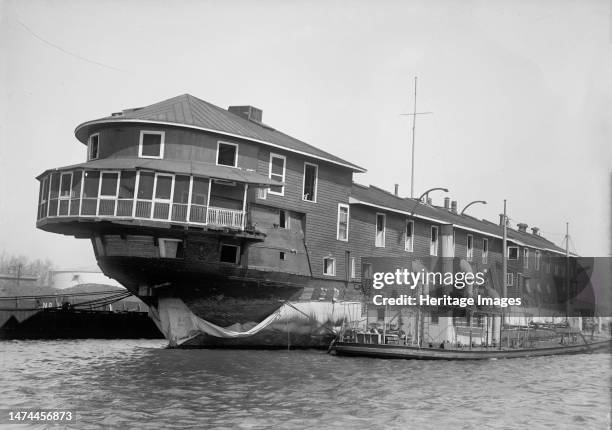 Franklin, used as training ship - Admiral Farragut's Flagship, 1916. Flagship of Admiral David Glasgow Farragut, decommissioned and sold in 1915....