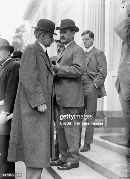 David Franklin Houston, Secretary of Agriculture, Center, 1913. Secretary of Agriculture 1913-1920. Creator: Harris & Ewing.