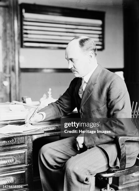 David Franklin Houston, Secretary of Agriculture, 1913. Secretary of Agriculture 1913-1920. Creator: Harris & Ewing.