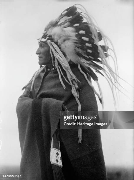Lazy Boy, Indian Chief, 1914. Native American man. Creator: Harris & Ewing.