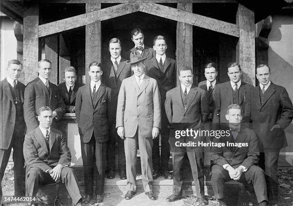 Princeton University Students With Woodrow Wilson