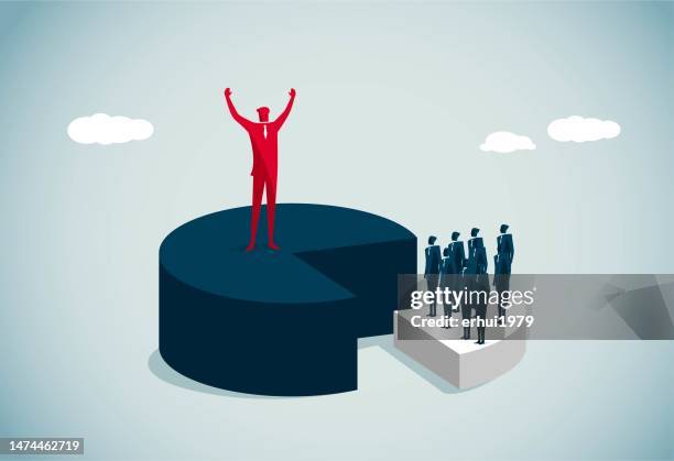 unfair treatment - large circle infographic stock illustrations