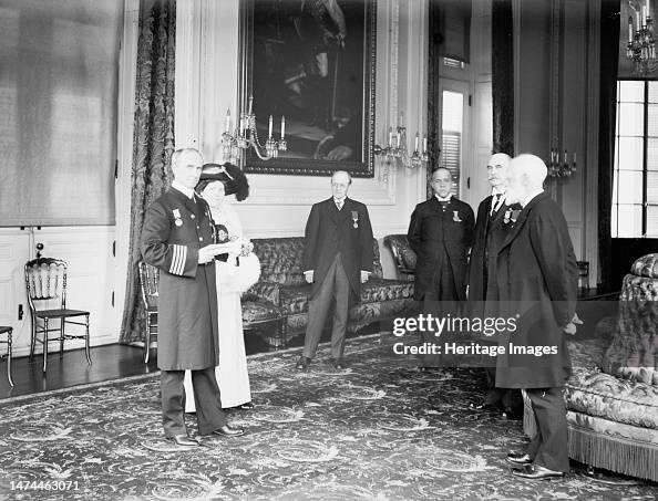 Sir Arthur Henry Rostron, captain of Cunard Liner 'Carpathia'; James ...