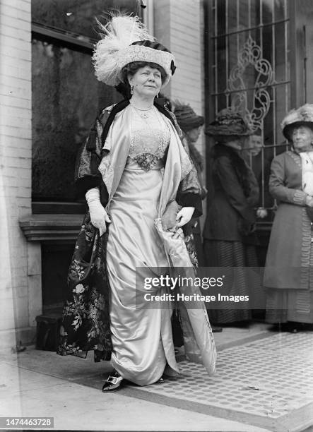 Unidentified Woman at Mrs. W. Wilson, 1st Breakfast, 1913. Creator: Unknown.