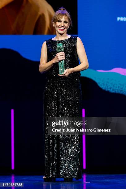 Maria Vazquez attends the 26th Malaga Film Festival closing ceremony at the Cervantes Theater on March 18, 2023 in Malaga, Spain.