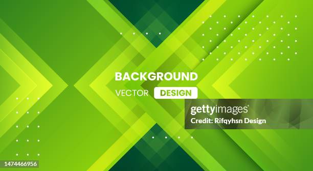 abstract green gradient papercut geometric background - orange geometric pattern stock illustrations